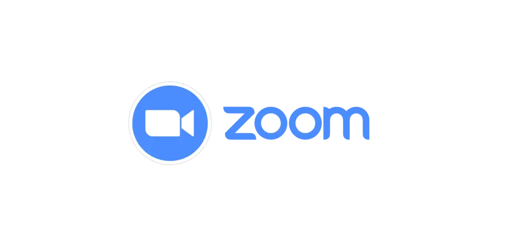 Logo Zoom, serviço de teleconferência